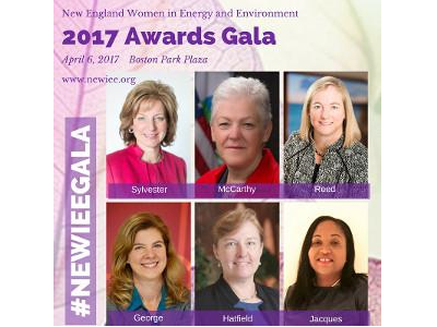 The New England Women in Energy and Environment (NEWIEE) Annual Awards Gala on April 6, 2017!