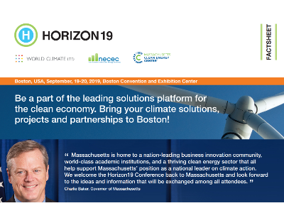 Horizon19 Welcomes Notable Figures in the Clean Economy for International Climate Change Summit
